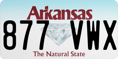 AR license plate 877VWX