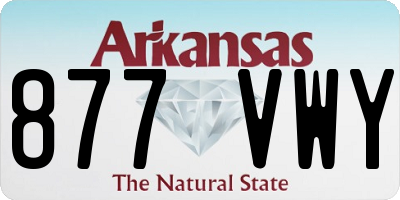 AR license plate 877VWY
