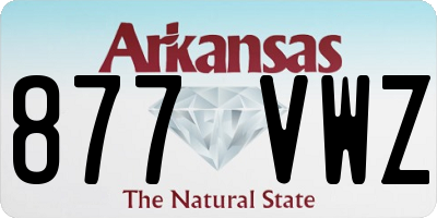 AR license plate 877VWZ