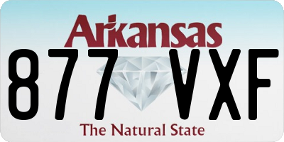 AR license plate 877VXF