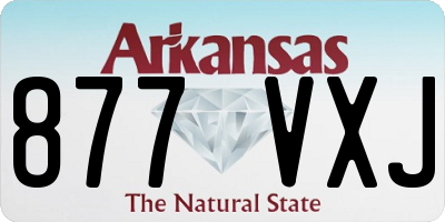 AR license plate 877VXJ