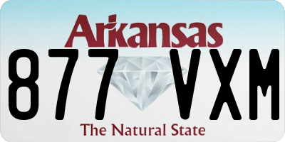 AR license plate 877VXM
