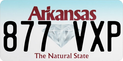 AR license plate 877VXP