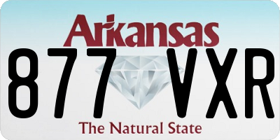AR license plate 877VXR