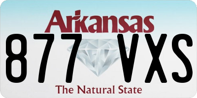 AR license plate 877VXS