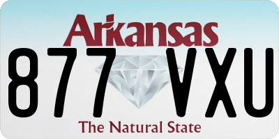 AR license plate 877VXU