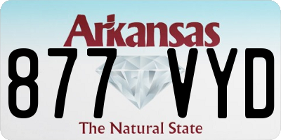 AR license plate 877VYD