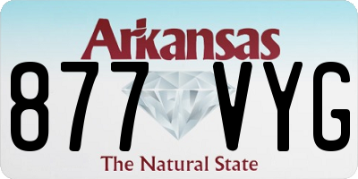 AR license plate 877VYG