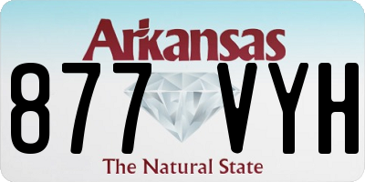 AR license plate 877VYH
