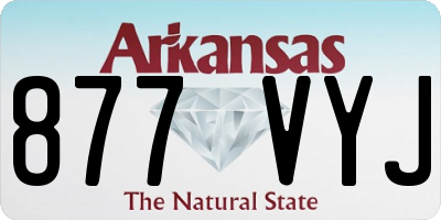 AR license plate 877VYJ