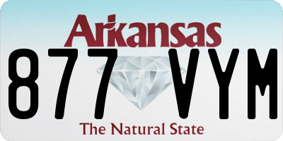 AR license plate 877VYM
