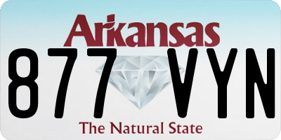 AR license plate 877VYN