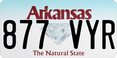 AR license plate 877VYR
