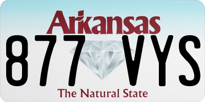 AR license plate 877VYS