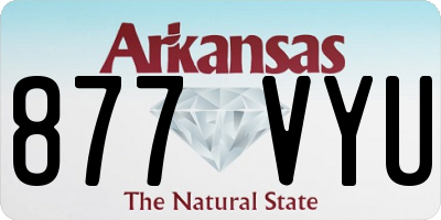 AR license plate 877VYU