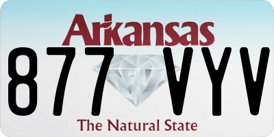 AR license plate 877VYV