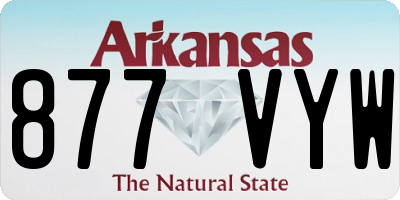 AR license plate 877VYW