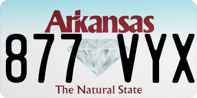 AR license plate 877VYX