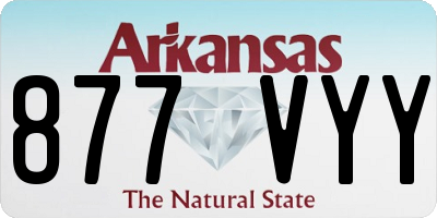 AR license plate 877VYY