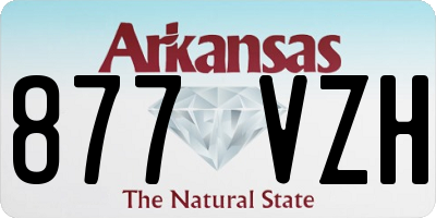 AR license plate 877VZH