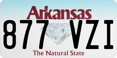 AR license plate 877VZI