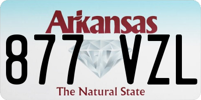 AR license plate 877VZL