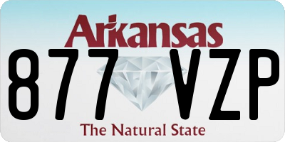 AR license plate 877VZP