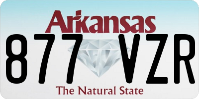 AR license plate 877VZR
