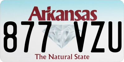 AR license plate 877VZU