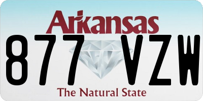 AR license plate 877VZW