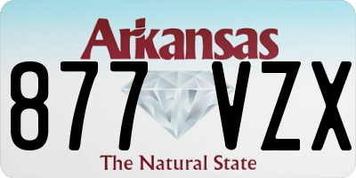 AR license plate 877VZX