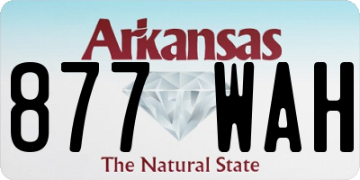 AR license plate 877WAH