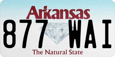 AR license plate 877WAI