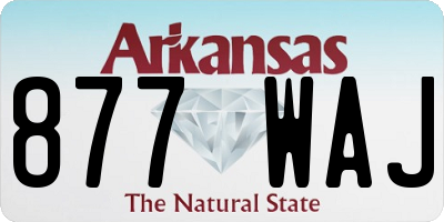 AR license plate 877WAJ