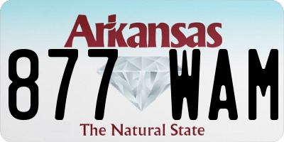 AR license plate 877WAM
