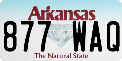 AR license plate 877WAQ