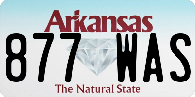 AR license plate 877WAS