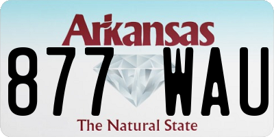 AR license plate 877WAU
