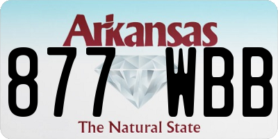 AR license plate 877WBB