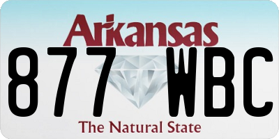 AR license plate 877WBC