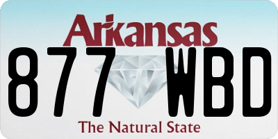 AR license plate 877WBD