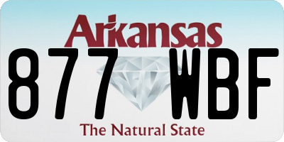 AR license plate 877WBF