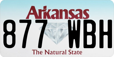 AR license plate 877WBH