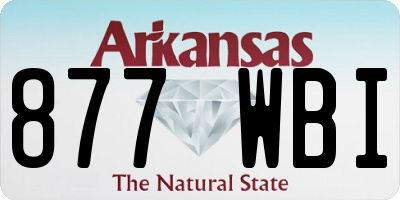 AR license plate 877WBI