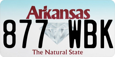 AR license plate 877WBK