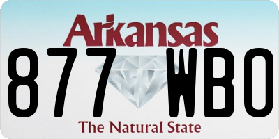 AR license plate 877WBO