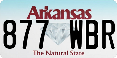 AR license plate 877WBR