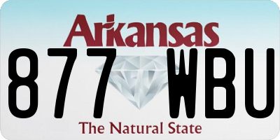 AR license plate 877WBU