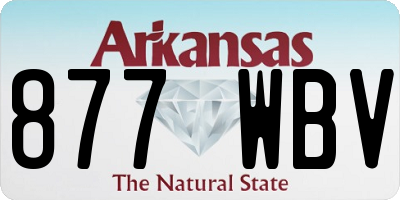 AR license plate 877WBV