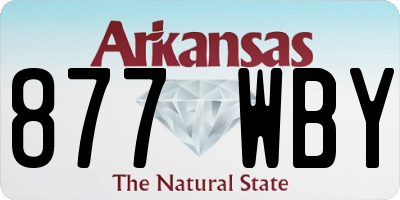 AR license plate 877WBY